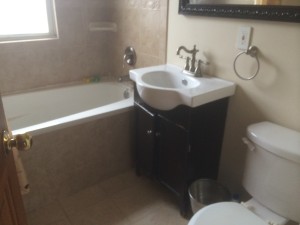 One of two bathrooms, tastefully decorated and six years new!